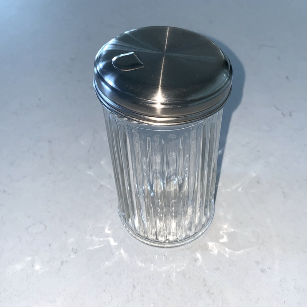 Glass Sugar Shaker Dispenser Pourer, 5.5 inch‎